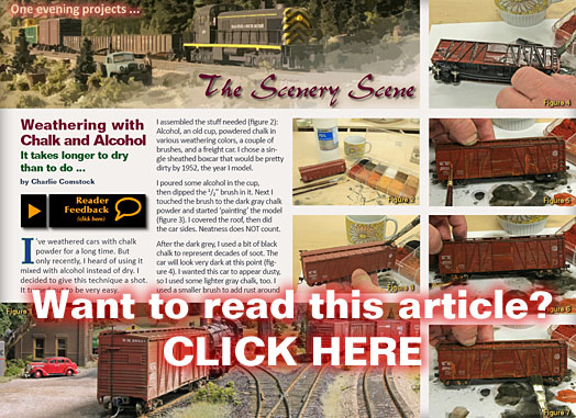 Scenery Scene: Weathering with Chalk and Alcohol - MRH Feb 2011